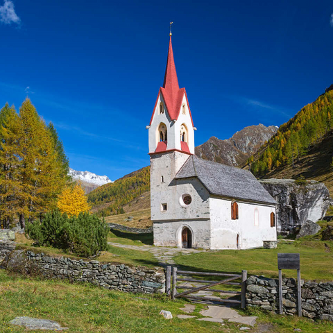 Holy Spirit Church, Ahrntal, Trentino-South Tyrol, Italy 100 Jigsaw Puzzle 3D Modell