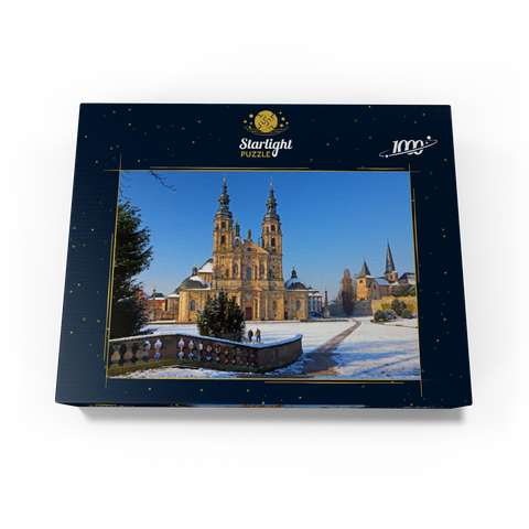 St. Salvator Cathedral with St. Michael's Church in Fulda, Hesse, Germany 1000 Jigsaw Puzzle box view1