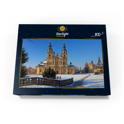 St. Salvator Cathedral with St. Michael's Church in Fulda, Hesse, Germany 100 Jigsaw Puzzle box view1
