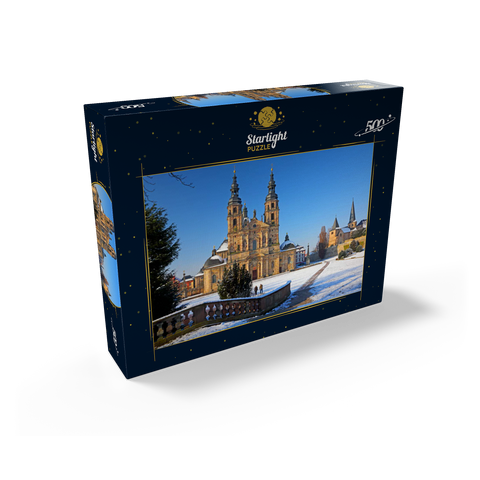 St. Salvator Cathedral with St. Michael's Church in Fulda, Hesse, Germany 500 Jigsaw Puzzle box view1