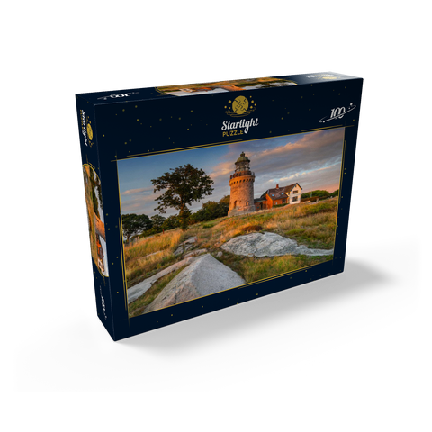 Evening at Hammeren Fyr lighthouse near Sandvig 100 Jigsaw Puzzle box view1
