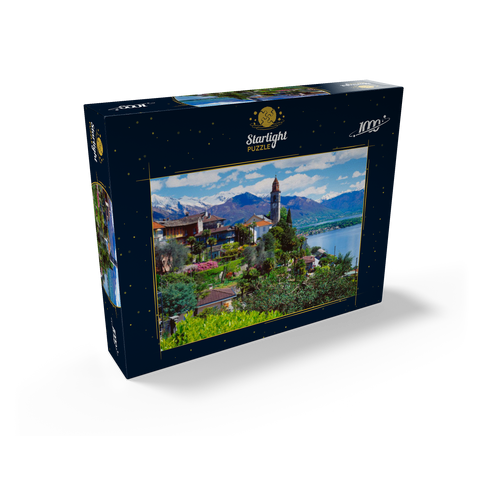 Ronco Sopra Ascona with San Martino Church on Lake Maggiore, Switzerland 1000 Jigsaw Puzzle box view1
