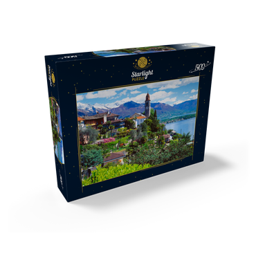 Ronco Sopra Ascona with San Martino Church on Lake Maggiore, Switzerland 500 Jigsaw Puzzle box view1