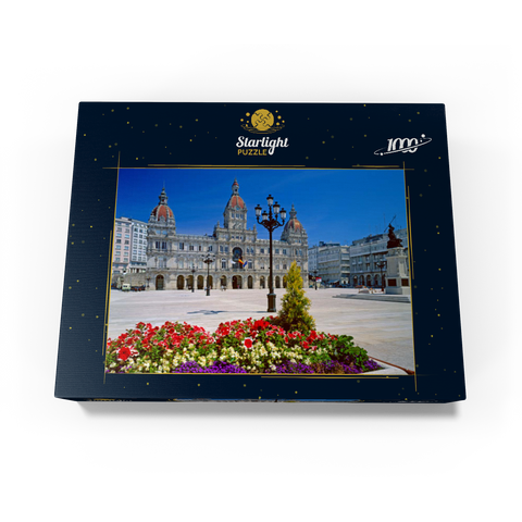 City Hall with the statue of Marka Pita 1000 Jigsaw Puzzle box view1