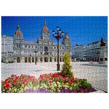 puzzleplate City Hall with the statue of Marka Pita 500 Jigsaw Puzzle
