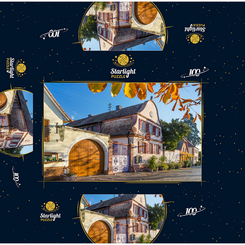 Winegrowers' houses in Rhodt unter Rietburg, southern wine route 100 Jigsaw Puzzle box 3D Modell