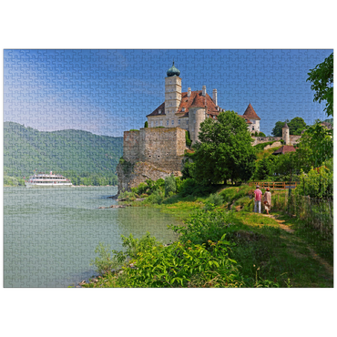 puzzleplate Schönbühel Castle on the Danube, Schönbühel-Aggsbach, Wachau, Lower Austria, Austria 1000 Jigsaw Puzzle