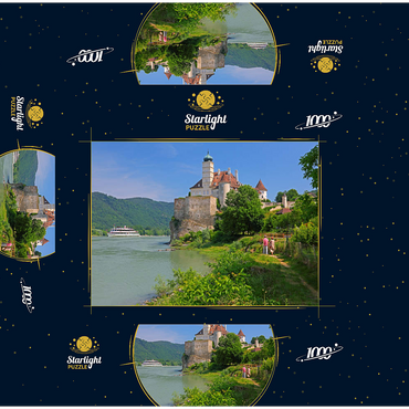 Schönbühel Castle on the Danube, Schönbühel-Aggsbach, Wachau, Lower Austria, Austria 1000 Jigsaw Puzzle box 3D Modell