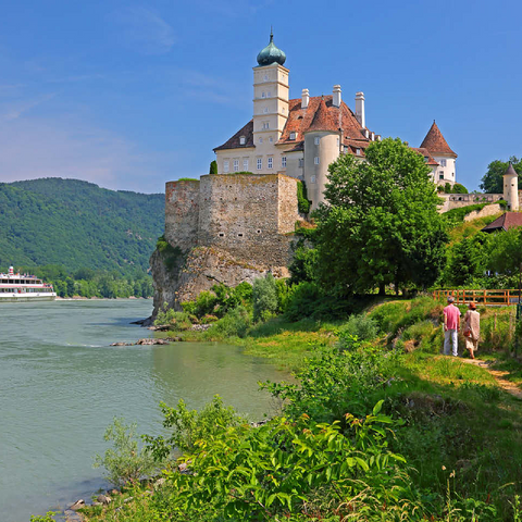 Schönbühel Castle on the Danube, Schönbühel-Aggsbach, Wachau, Lower Austria, Austria 100 Jigsaw Puzzle 3D Modell