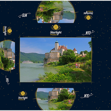 Schönbühel Castle on the Danube, Schönbühel-Aggsbach, Wachau, Lower Austria, Austria 100 Jigsaw Puzzle box 3D Modell