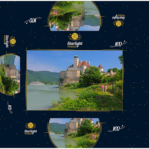 Schönbühel Castle on the Danube, Schönbühel-Aggsbach, Wachau, Lower Austria, Austria 100 Jigsaw Puzzle box 3D Modell