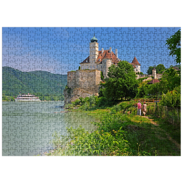 puzzleplate Schönbühel Castle on the Danube, Schönbühel-Aggsbach, Wachau, Lower Austria, Austria 500 Jigsaw Puzzle
