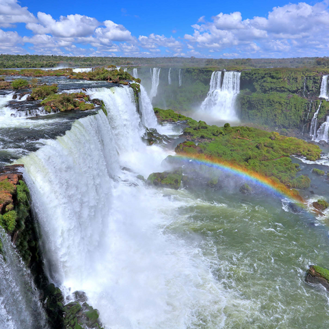 Iguazú waterfalls with rainbow, Paraná, Brazil 1000 Jigsaw Puzzle 3D Modell