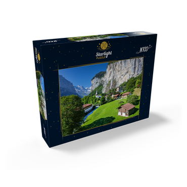Place Lauterbrunnen with the Staubbach Falls 1000 Jigsaw Puzzle box view1