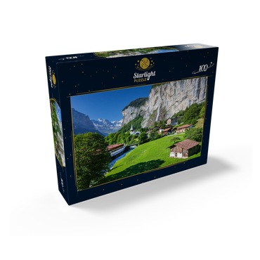Place Lauterbrunnen with the Staubbach Falls 100 Jigsaw Puzzle box view1