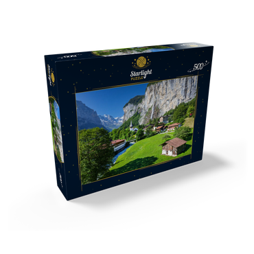 Place Lauterbrunnen with the Staubbach Falls 500 Jigsaw Puzzle box view1
