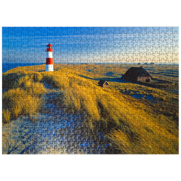 puzzleplate Eastern lighthouse at the elbow, List, island Sylt 500 Jigsaw Puzzle