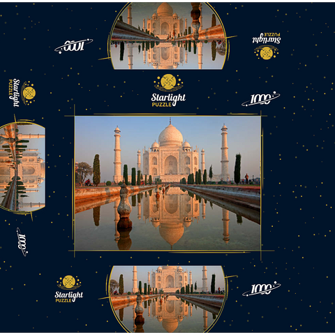 Taj Mahal, Agra, Uttar Pradesh, India 1000 Jigsaw Puzzle box 3D Modell
