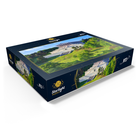 Valhalla on the Danube near Donaustauf, Upper Palatinate, Bavaria, Germany 100 Jigsaw Puzzle box view1