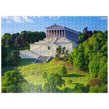 puzzleplate Valhalla on the Danube near Donaustauf, Upper Palatinate, Bavaria, Germany 500 Jigsaw Puzzle