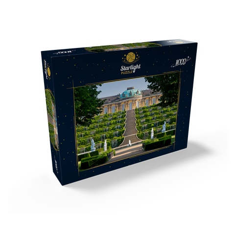 Sanssouci Palace with the vineyard terraces in the park, Potsdam 1000 Jigsaw Puzzle box view1