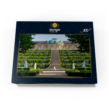 Sanssouci Palace with the vineyard terraces in the park, Potsdam 100 Jigsaw Puzzle box view1