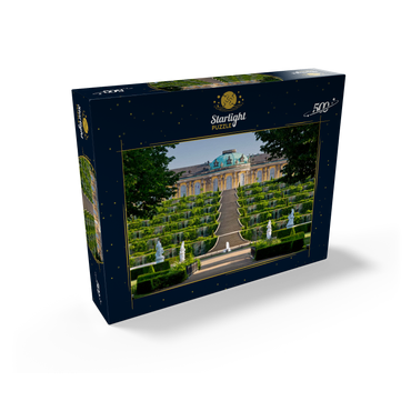 Sanssouci Palace with the vineyard terraces in the park, Potsdam 500 Jigsaw Puzzle box view1
