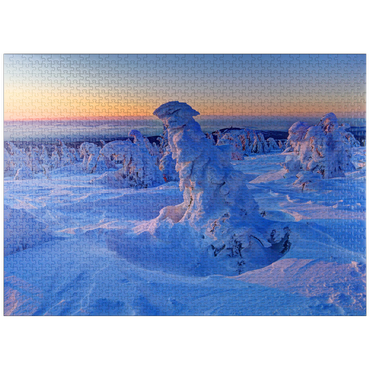 puzzleplate Winter at the summit of the Brocken (1142m), Harz Mountains, Saxony-Anhalt, Germany 1000 Jigsaw Puzzle
