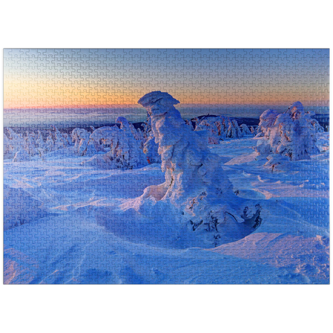 puzzleplate Winter at the summit of the Brocken (1142m), Harz Mountains, Saxony-Anhalt, Germany 1000 Jigsaw Puzzle