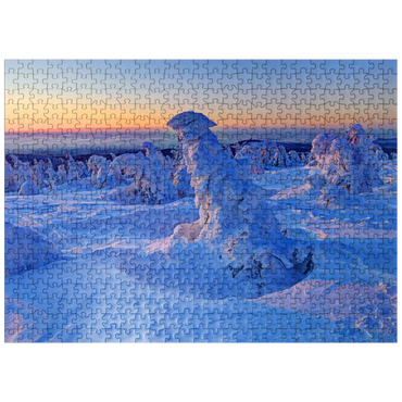 puzzleplate Winter at the summit of the Brocken (1142m), Harz Mountains, Saxony-Anhalt, Germany 500 Jigsaw Puzzle