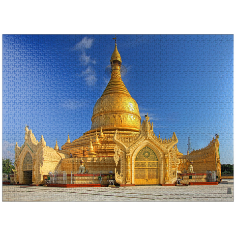 puzzleplate Maha Wizaya Pagoda in Yangon, Myanmar (Burma) 1000 Jigsaw Puzzle