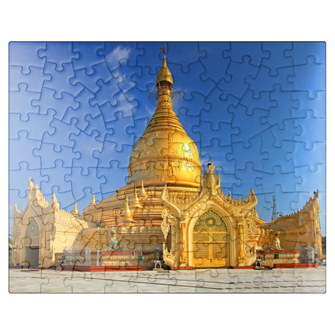 puzzleplate Maha Wizaya Pagoda in Yangon, Myanmar (Burma) 100 Jigsaw Puzzle