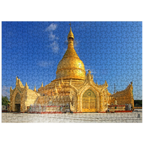 puzzleplate Maha Wizaya Pagoda in Yangon, Myanmar (Burma) 500 Jigsaw Puzzle
