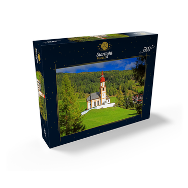 Mountain church in Obernberg am Brenner, Tyrol, Austria 500 Jigsaw Puzzle box view1