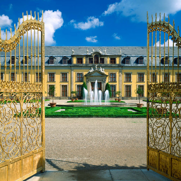 Golden Gate with gallery building, Herrenhausen Palace Park, Hanover 100 Jigsaw Puzzle 3D Modell