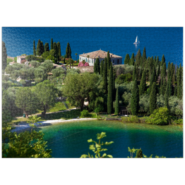 puzzleplate Punta San Vigilio, Lake Garda, Province of Verona, Veneto, Italy 1000 Jigsaw Puzzle