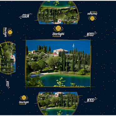 Punta San Vigilio, Lake Garda, Province of Verona, Veneto, Italy 1000 Jigsaw Puzzle box 3D Modell