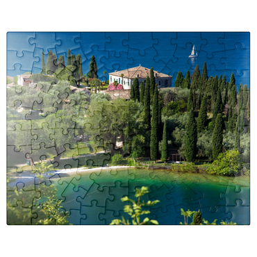 puzzleplate Punta San Vigilio, Lake Garda, Province of Verona, Veneto, Italy 100 Jigsaw Puzzle