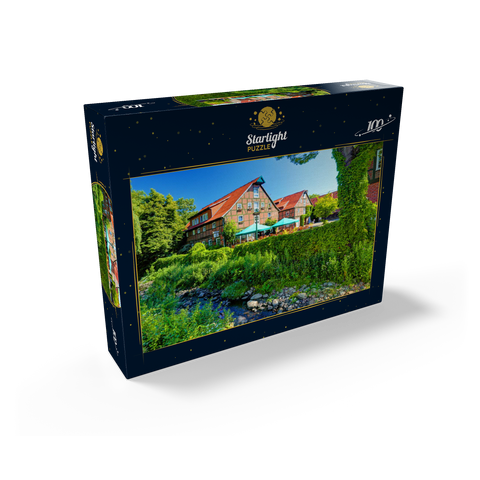 Warehouse houses at the Stadtstreek in the center, Rotenburg (Wümme), Lüneburger Heide 100 Jigsaw Puzzle box view1