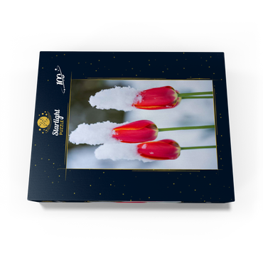 Tulips in the snow 100 Jigsaw Puzzle box view1