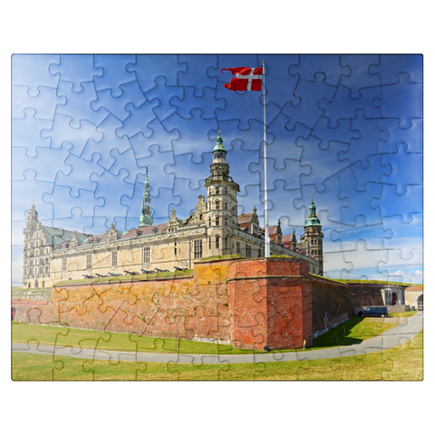 puzzleplate Hamlet Castle Kronborg in Elsinore at the Öresund, Zealand, Denmark 100 Jigsaw Puzzle