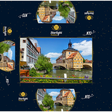 Old town hall on the river Regnitz 100 Jigsaw Puzzle box 3D Modell
