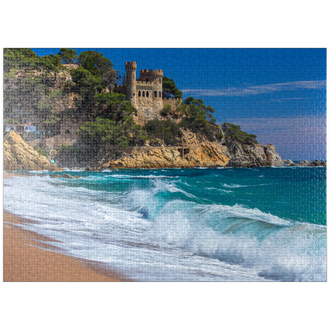 puzzleplate Coast of Lloret de Mar, Costa Brava, Catalonia, Spain 1000 Jigsaw Puzzle