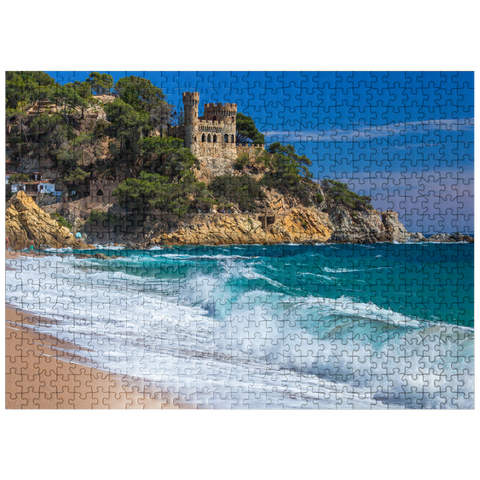 puzzleplate Coast of Lloret de Mar, Costa Brava, Catalonia, Spain 500 Jigsaw Puzzle