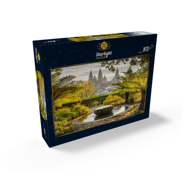 View from Parque da Alameda to the Cathedral of Santiago de Compostela, Camino Francés 100 Jigsaw Puzzle box view1
