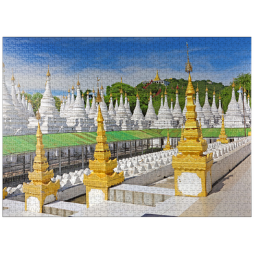 puzzleplate Stupas of Sandamuni Pagoda, Mandalay, Myanmar (Burma) 1000 Jigsaw Puzzle
