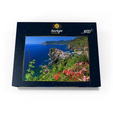Coastal landscape with view of Vernazza, Italian Riviera, Cinque Terre, Liguria, Italy 1000 Jigsaw Puzzle box view1