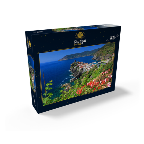 Coastal landscape with view of Vernazza, Italian Riviera, Cinque Terre, Liguria, Italy 100 Jigsaw Puzzle box view1