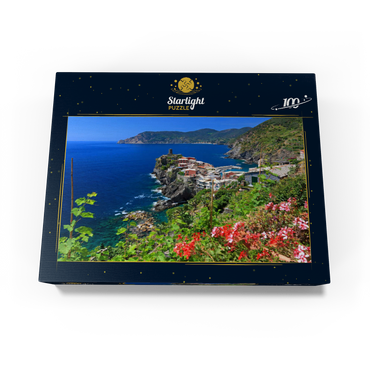 Coastal landscape with view of Vernazza, Italian Riviera, Cinque Terre, Liguria, Italy 100 Jigsaw Puzzle box view1