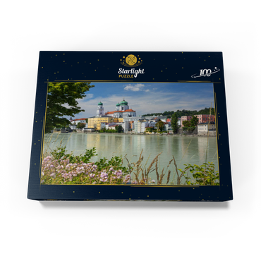 Inn River with St. Stephen's Cathedral in Passau, Lower Bavaria, Bavaria, Germany 100 Jigsaw Puzzle box view1